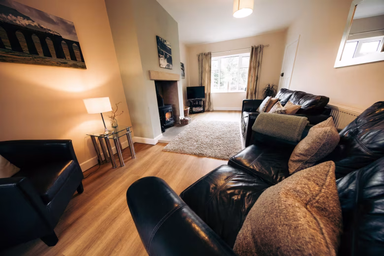 Living room of No4 Helwith Bridge